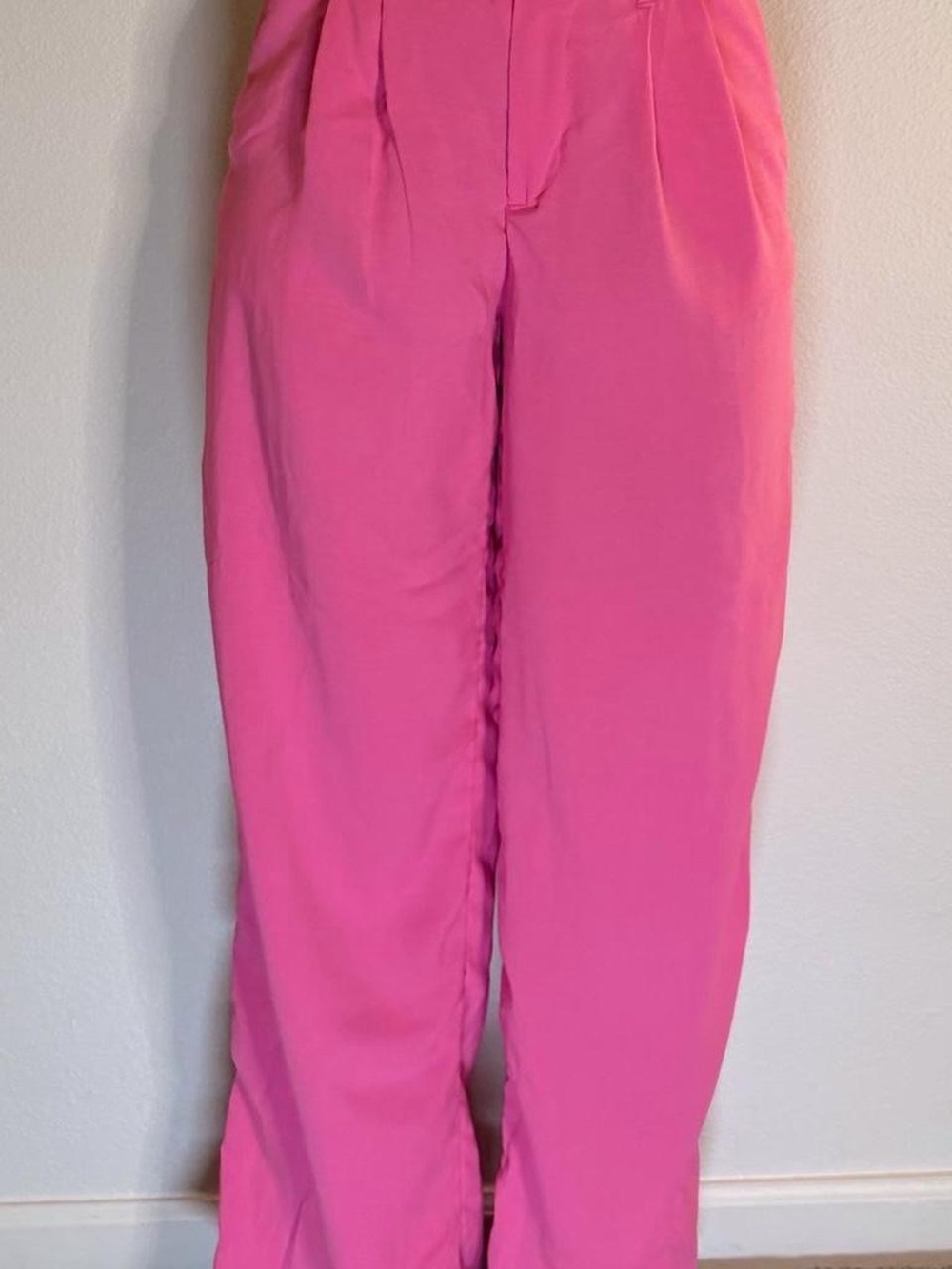 Target Bright Pink High-Waist Tailored Pants